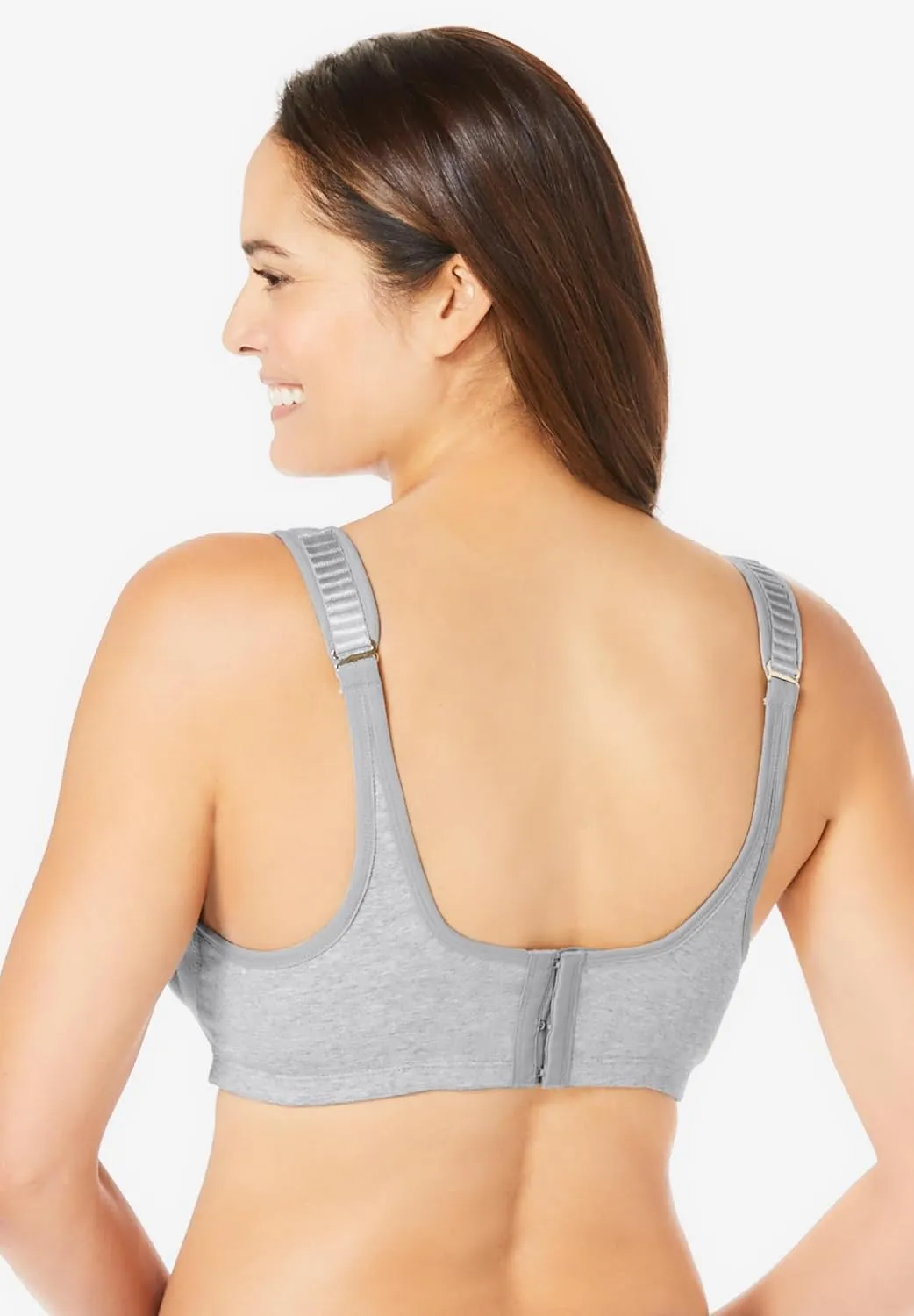 Comfort Choice Women's Plus Size Out Wire Bra