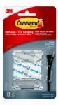 COMMAND Command 17303CLR Cord Organizer, Plastic, Transparent