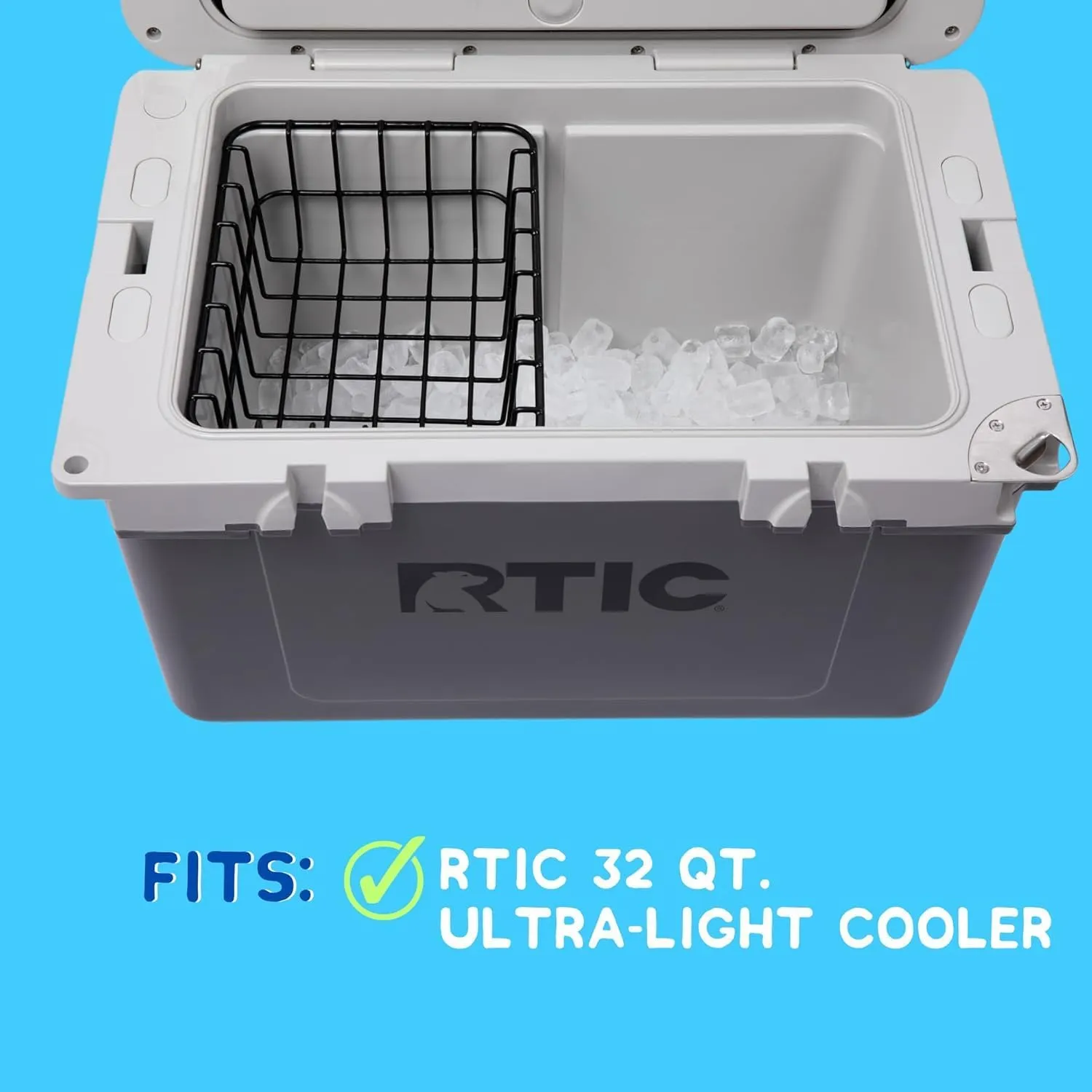 Cooler Basket for RTIC 32, 52, or 72 Qt Ultra-Light Coolers - Fits Coleman 54 Qt Steel Belted Cooler - Compatible with Dividers, Inserts, Straps, Locks, and Other RTIC Cooler Accessories