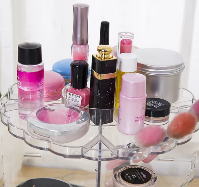 Cosmetic storage shelf makeup storage box