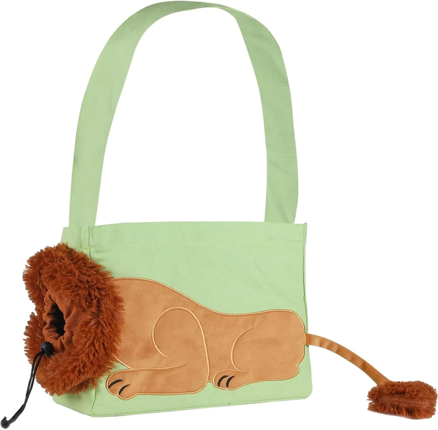Cosplay Lion Shape Pet Cat and Dog Shoulder Bag Portable Pet Cat Dog Crossbody Bag Breathable Pet Carrier Tote