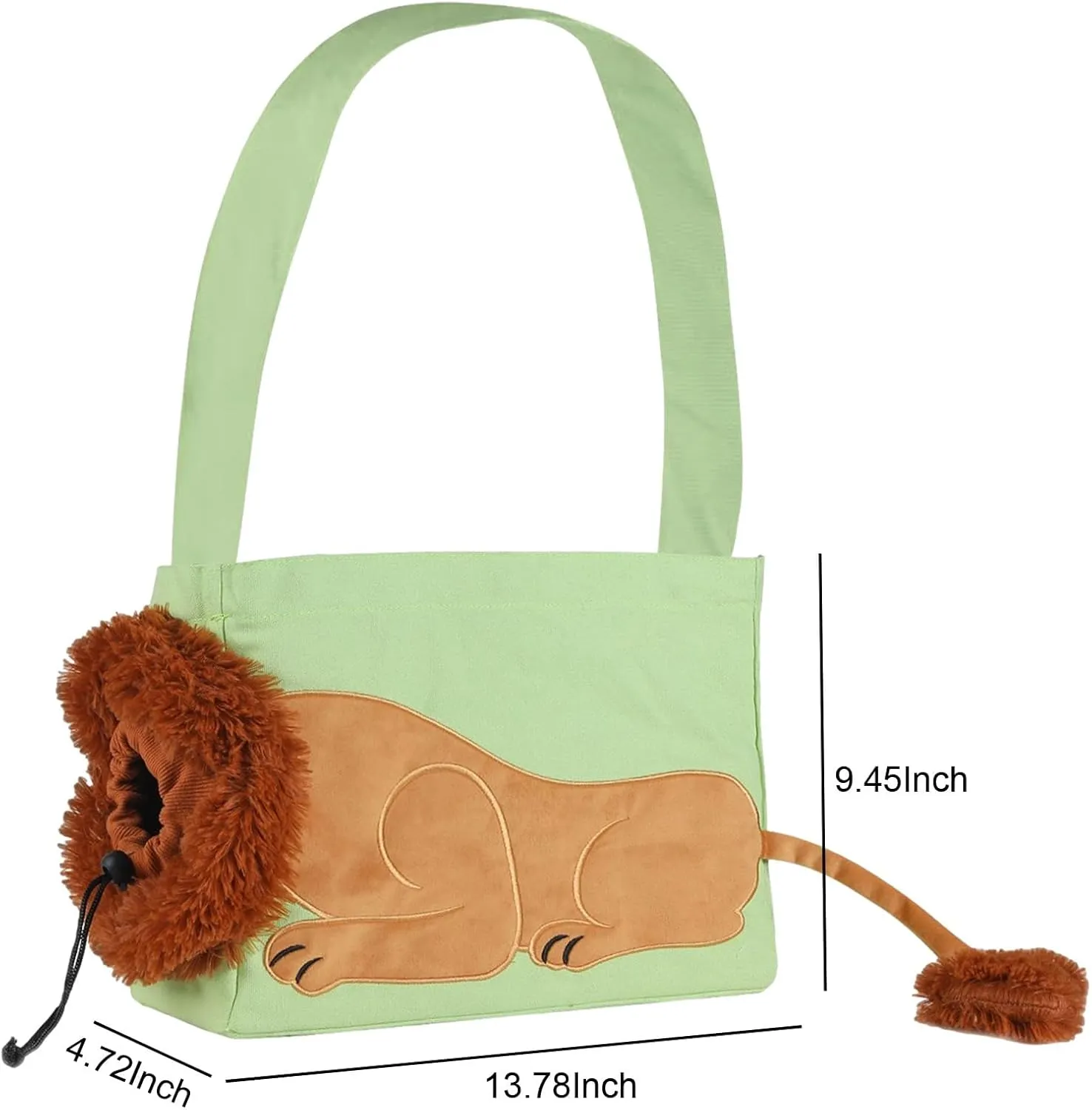 Cosplay Lion Shape Pet Cat and Dog Shoulder Bag Portable Pet Cat Dog Crossbody Bag Breathable Pet Carrier Tote