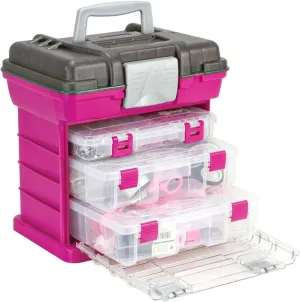 Creative Options 1363-85 Grab N' Go Rack System with Two No.2-3630 Deep Pro-Latch Organizers and One No.2-3650 Organizer, Magenta/Sparkle Gray,Medium