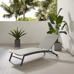 Crosley Weaver Outdoor Sling Chaise Lounge Light-Gray - CO6310MB-LG
