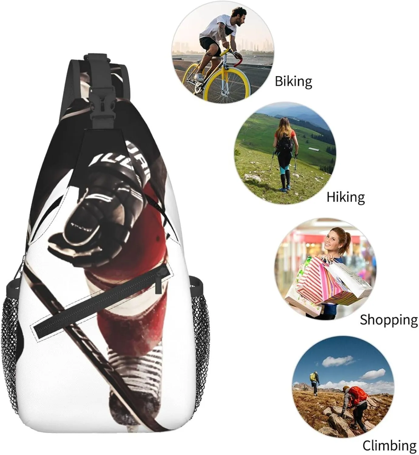 Cross Chest Bag Diagonally Sling Backpack Crossbody Shoulder Bag Labrador Sling Bag Travel Hiking Daypack