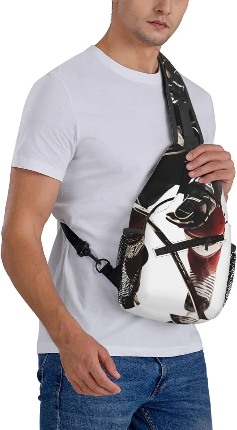 Cross Chest Bag Diagonally Sling Backpack Crossbody Shoulder Bag Labrador Sling Bag Travel Hiking Daypack