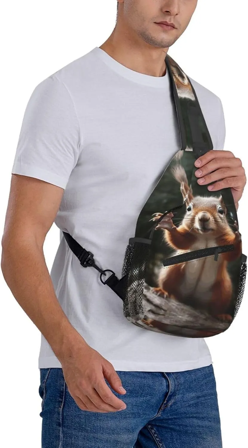 Cross Chest Bag Diagonally Sling Backpack Crossbody Shoulder Bag Surfboard Sling Bag Travel Hiking Daypack
