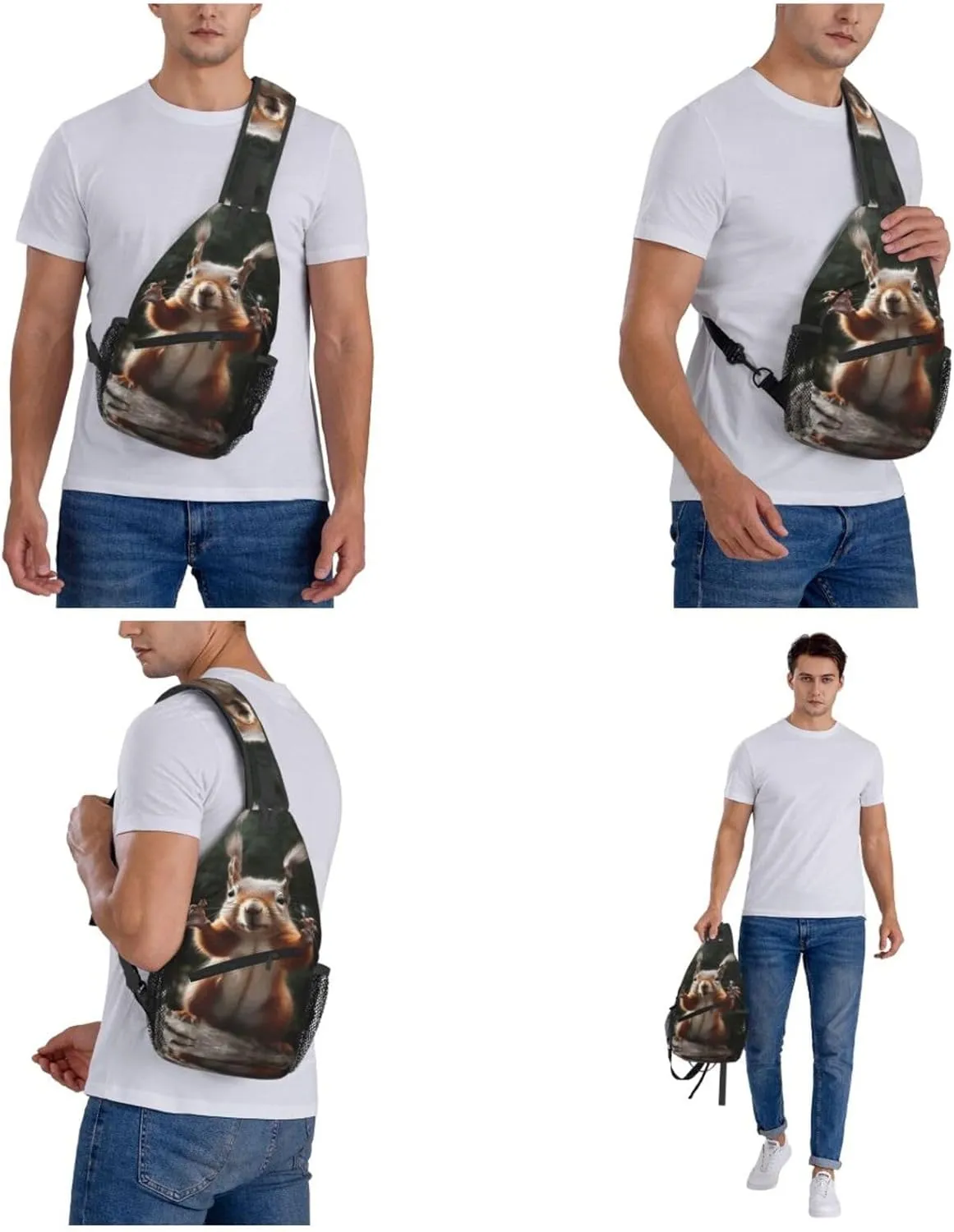 Cross Chest Bag Diagonally Sling Backpack Crossbody Shoulder Bag Surfboard Sling Bag Travel Hiking Daypack