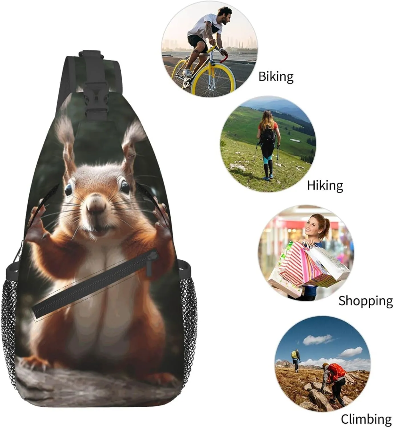 Cross Chest Bag Diagonally Sling Backpack Crossbody Shoulder Bag Surfboard Sling Bag Travel Hiking Daypack