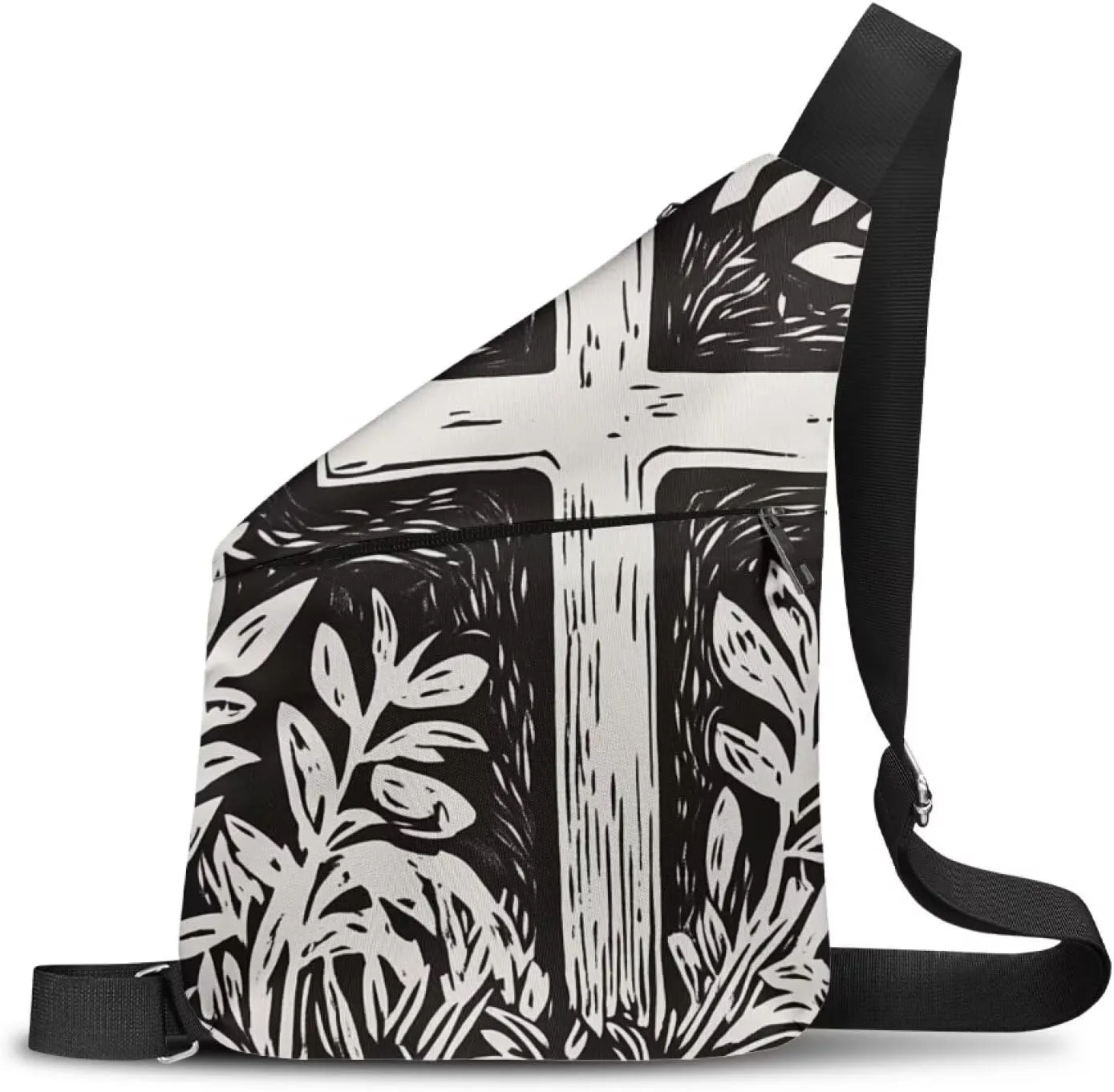 Crossbody Bag for Men Breathable Slim Minimalist Design Lightweight Large Sling Bag for Casual Outing Travel