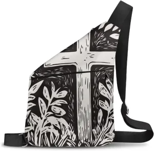 Crossbody Bag for Men Breathable Slim Minimalist Design Lightweight Large Sling Bag for Casual Outing Travel