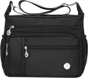 Crossbody Bag for Women Waterproof Shoulder Bag Messenger Bag Casual Nylon Purse Handbag Large