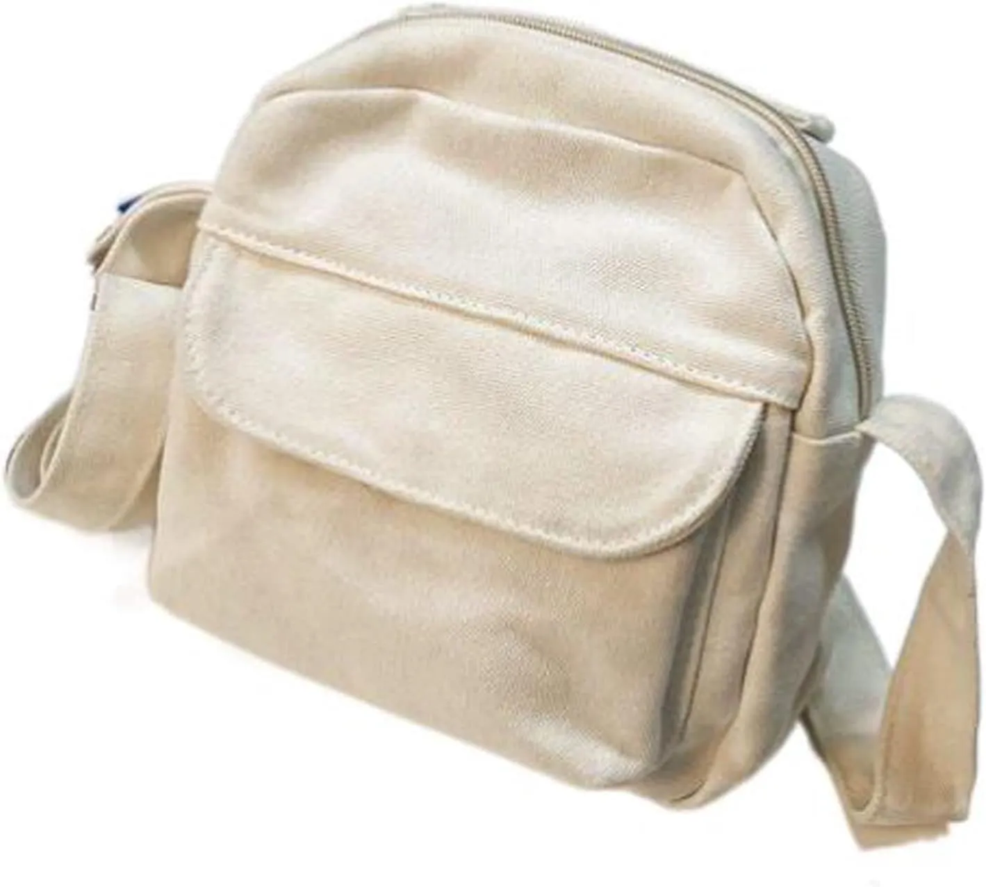 Crossbody Dumpling Bag Shoulder Bag Hobo Style Handbags Single Shoulder Bag for Women & Men Travel Small Messenger Bag (White)