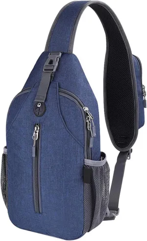 Crossbody Sling Bag Chest Daypack Small Shoulder Backpack Casual Multipurpose for Hiking Travel Men Women