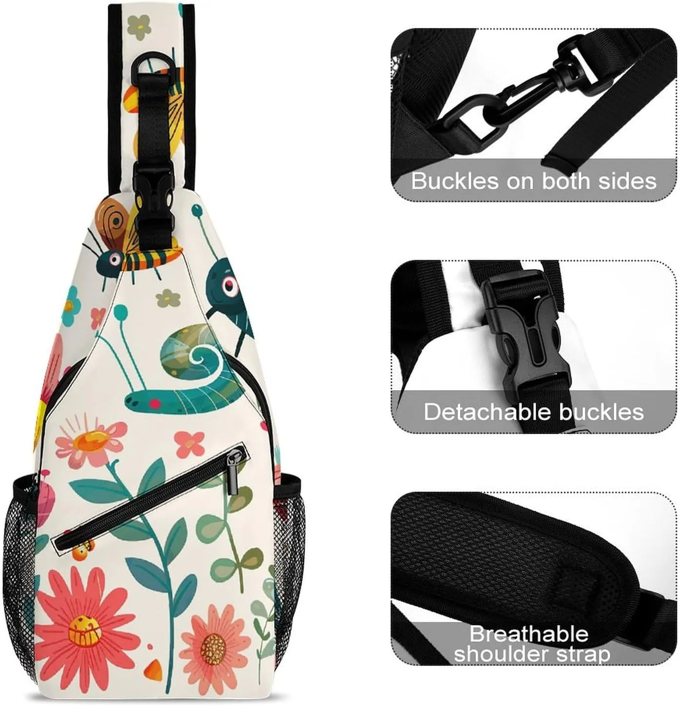Crossbody Sling Bag Rocks And Pebbles Backpack Sling Bag Travel Hiking Chest Bag Shoulder Bag Daypack