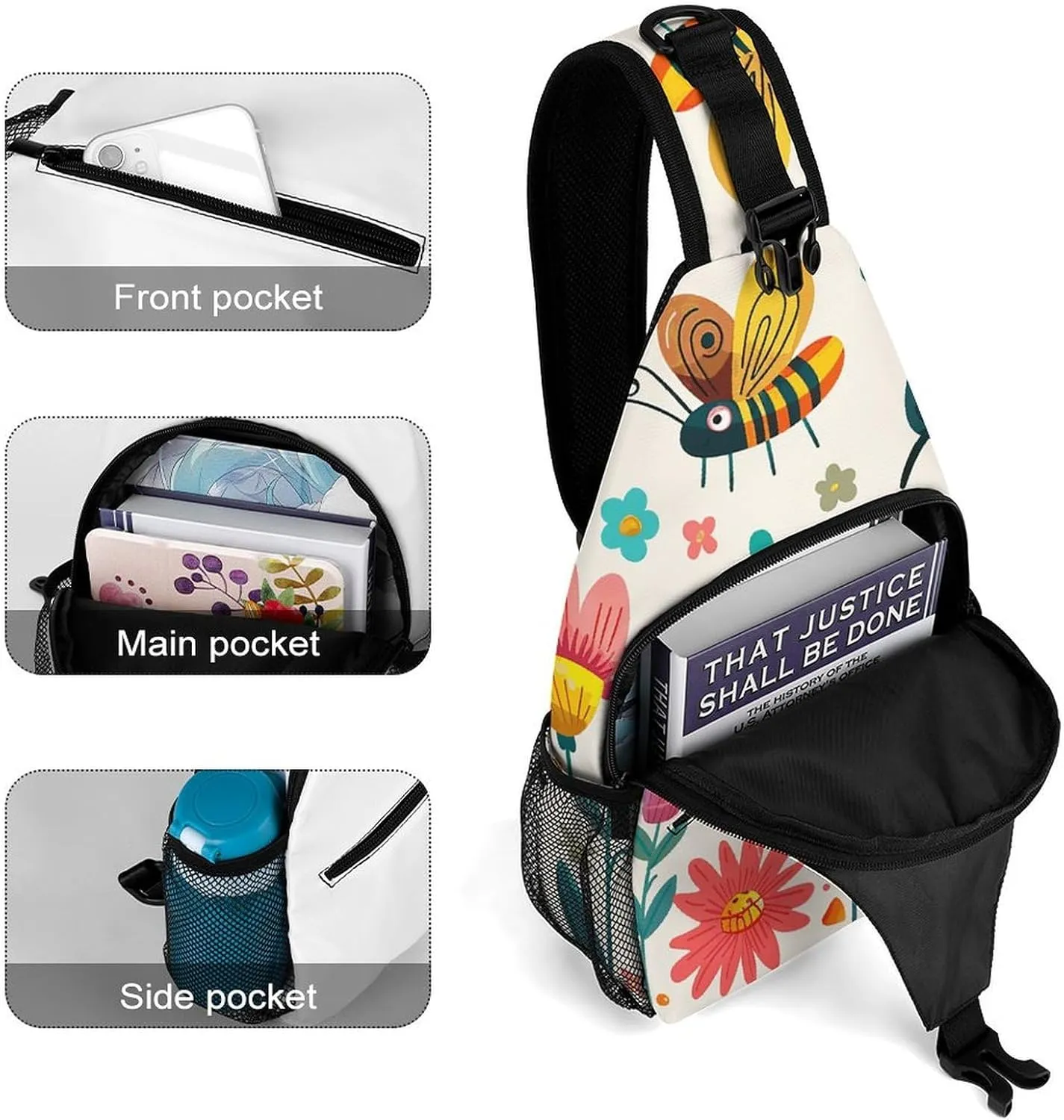 Crossbody Sling Bag Rocks And Pebbles Backpack Sling Bag Travel Hiking Chest Bag Shoulder Bag Daypack