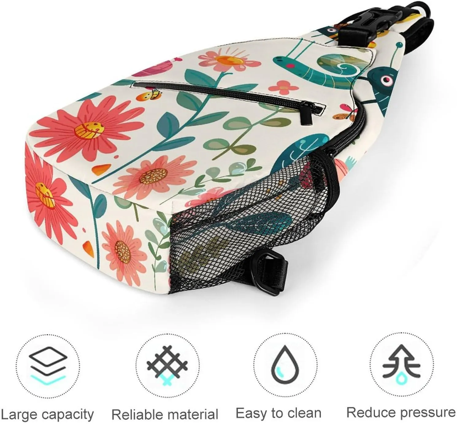 Crossbody Sling Bag Rocks And Pebbles Backpack Sling Bag Travel Hiking Chest Bag Shoulder Bag Daypack