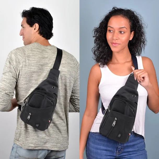 Crossbody Travel Sling Bag With Adjustable Straps
