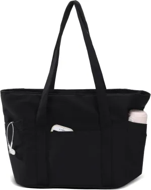 CTWWFS Tote Bag for Women, Travel Essentials Large Tote Bag with Zipper, Top Handle Handbag for Travel, Work