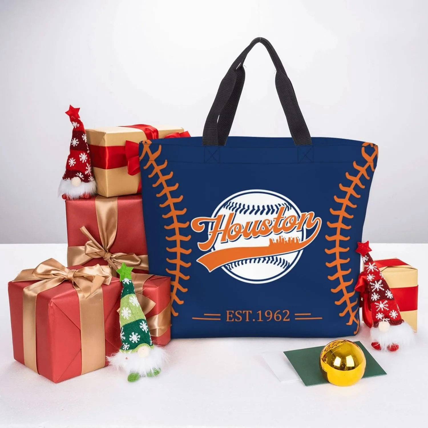 Custom Shoulder Bag Handbag,Personalized Custom Baseball Style Tote Bag,Large Shoulder Tote for Women Men Gift