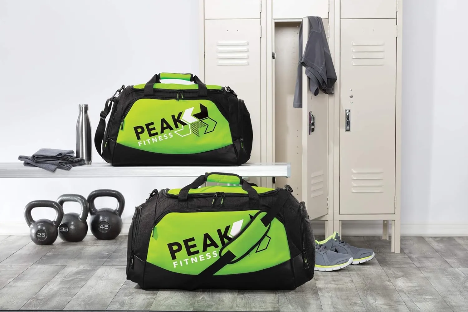 Custom Sport Duffel Bag for Men Women (Active Medium) - Add Your Name - Personalized Weekender Bag for Gym, Overnight, Travel
