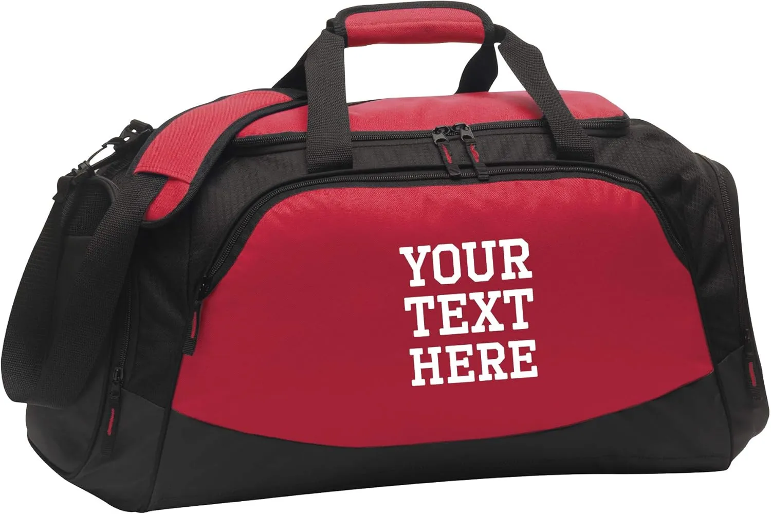 Custom Sport Duffel Bag for Men Women (Active Medium) - Add Your Name - Personalized Weekender Bag for Gym, Overnight, Travel