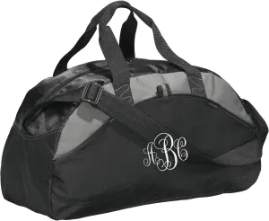 Custom Sport Duffel Bag for Men Women (Contrast Medium) - Add Your Monogram - Personalized Weekender Bag for Gym, Overnight, Travel