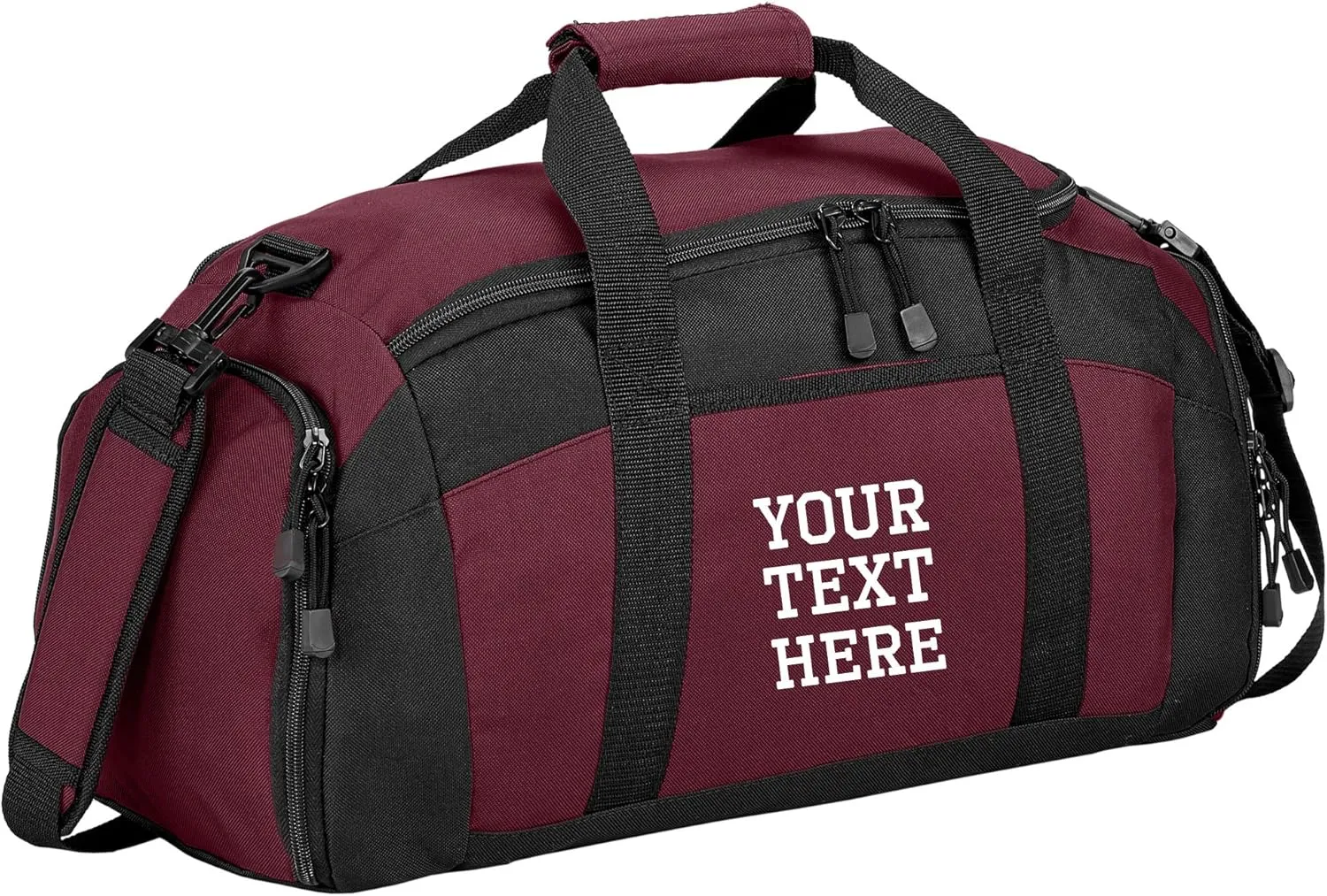 Custom Sport Duffel Bag for Men Women (Gym Bag) - Add Your Name - Personalized Weekender Bag for Overnight, Gym, Travel