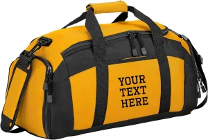 Custom Sport Duffel Bag for Men Women (Gym Bag) - Add Your Name - Personalized Weekender Bag for Overnight, Gym, Travel
