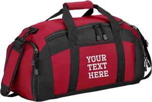 Custom Sport Duffel Bag for Men Women (Gym Bag) - Add Your Name - Personalized Weekender Bag for Overnight, Gym, Travel