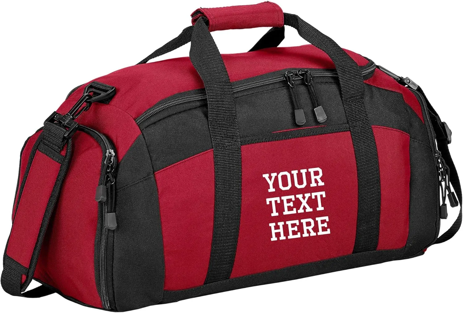 Custom Sport Duffel Bag for Men Women (Gym Bag) - Add Your Name - Personalized Weekender Bag for Overnight, Gym, Travel
