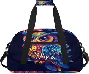 Custom Sports Gym Bag Personalized Name Travel Duffel Bag