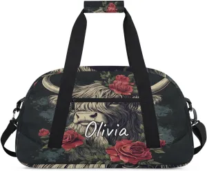 Custom Sports Gym Bag Personalized Name Travel Duffel Bag
