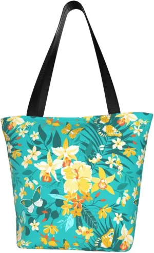 Cute Automobile Doodle Excavator Truck Women's Tote Bag Lightweight Shopping Handbag Travel Shoulder Bag With Zipper