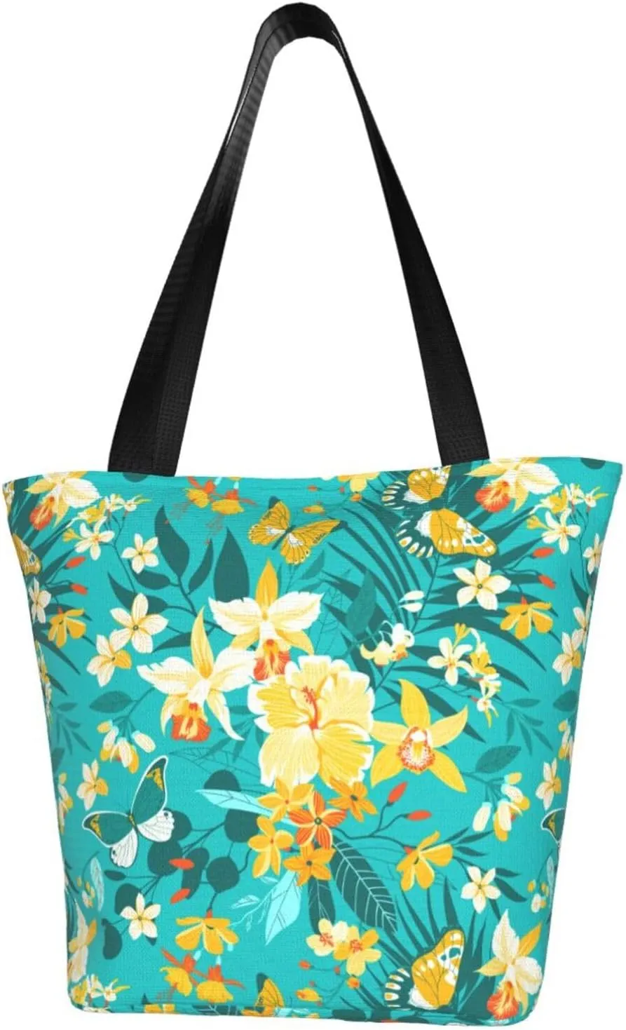 Cute Automobile Doodle Excavator Truck Women's Tote Bag Lightweight Shopping Handbag Travel Shoulder Bag With Zipper