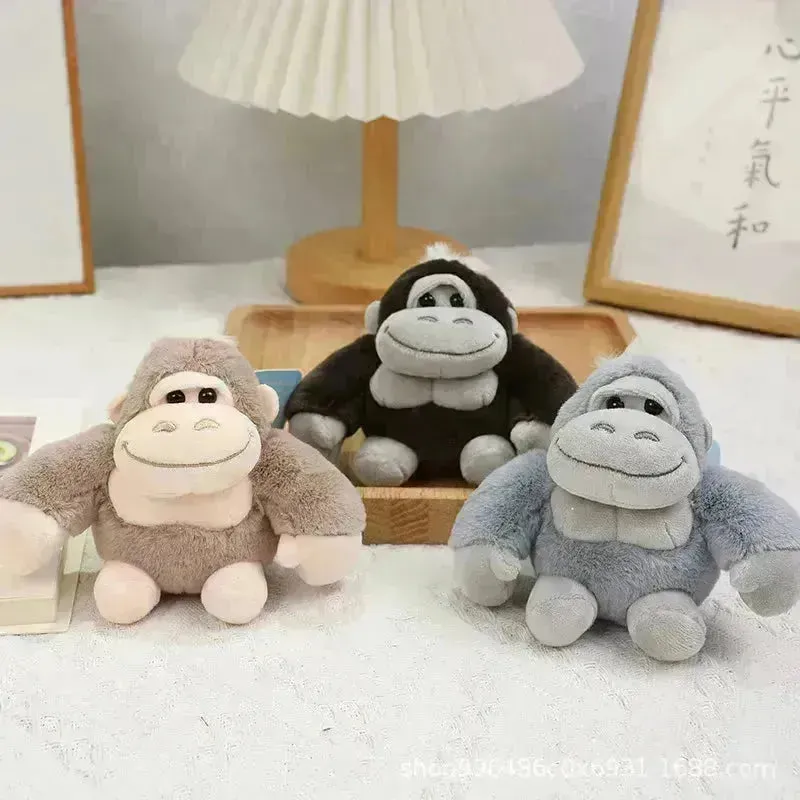 Cute Gorilla Plush Keychain
