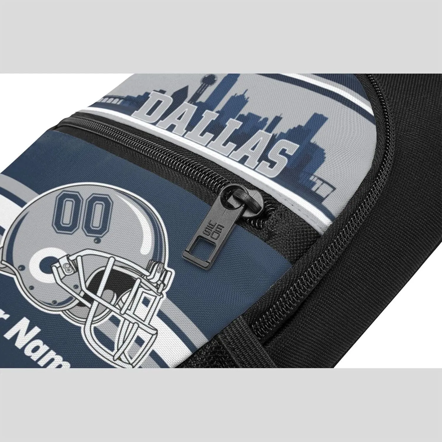 Dallas Sling Bag,Custom Crossbody Sling Backpack With Name And Number,Personalized Cross Chest Bags,Sling Shoulder Backpack Daypack For Men Women Travel Outdoor