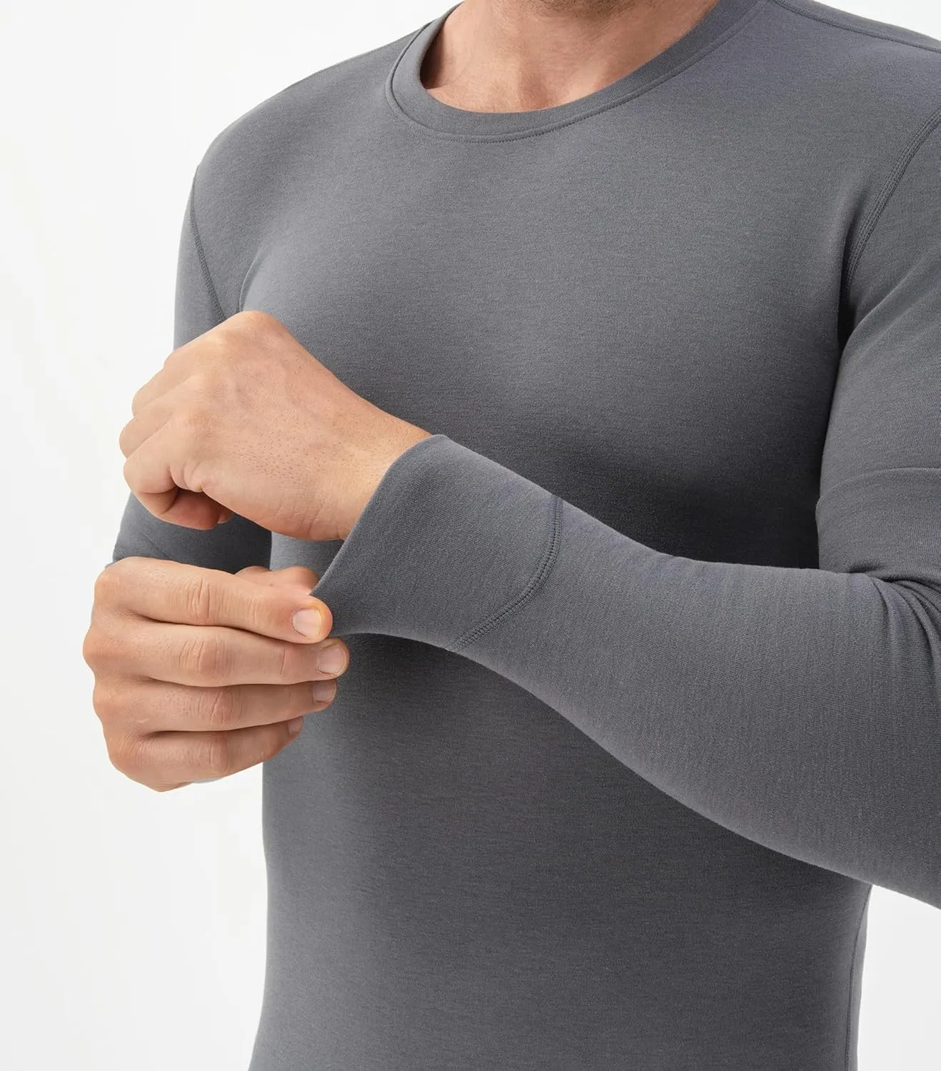 DAVID ARCHY Men’s Lightweight Thermal Underwear - Breathable Comfort for Cool Weather, Ideal for Active Use
