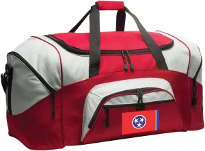 DELUXE Tennessee Suitcase Duffel Bag or LARGE Tennessee Flag Gym Bag Gear Duffle