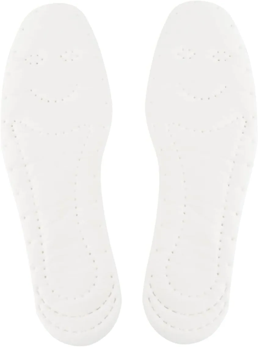 Disposable Shoes Insoles 5 Pairs Breathable Cotton Inserts Cuttable for Men Women Sports and Leisure