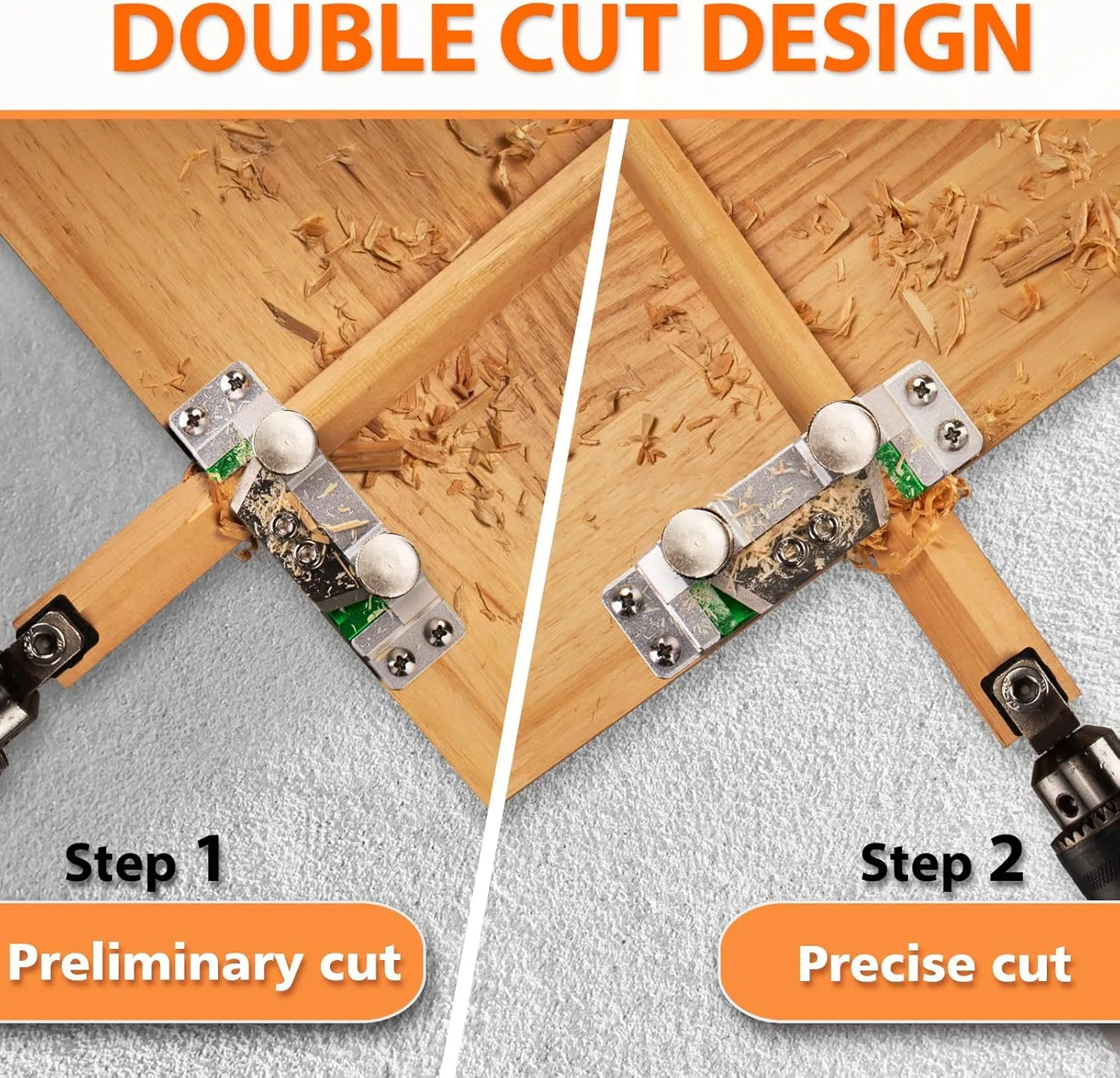 Double Cutting Dowel Maker Jig Kit Carbide Inserts Stable wooden Dowel Cutter tool Dowel Plate (Imperial 9 different diameters)
