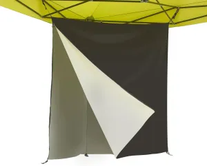E-Z UP Privacy Hang Space, Triangle Canopy Wall Divider, 5'x5'x7', Black