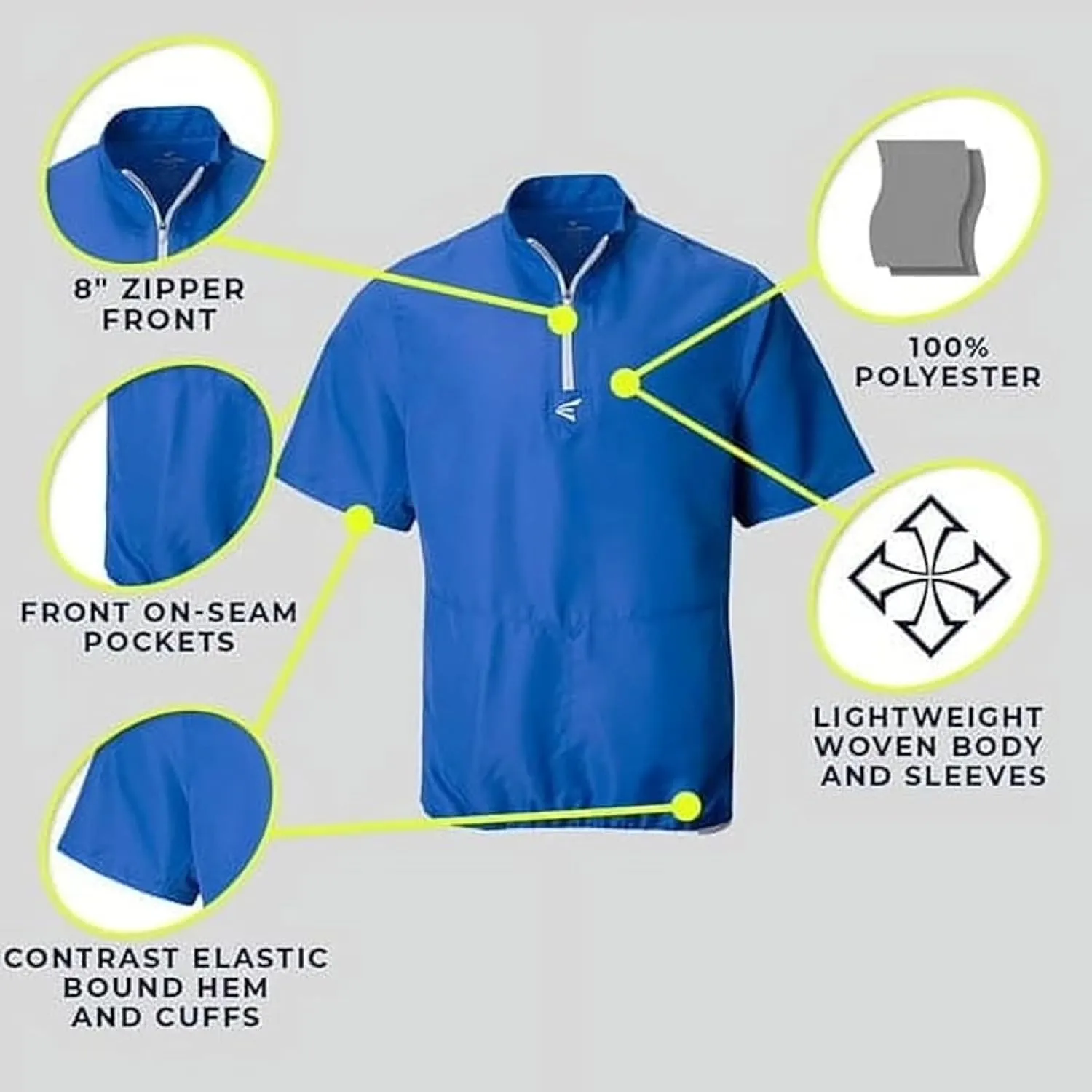Easton Alpha Long Sleeve Cage Jacket | Adult & Youth Sizes | Multiple Colors