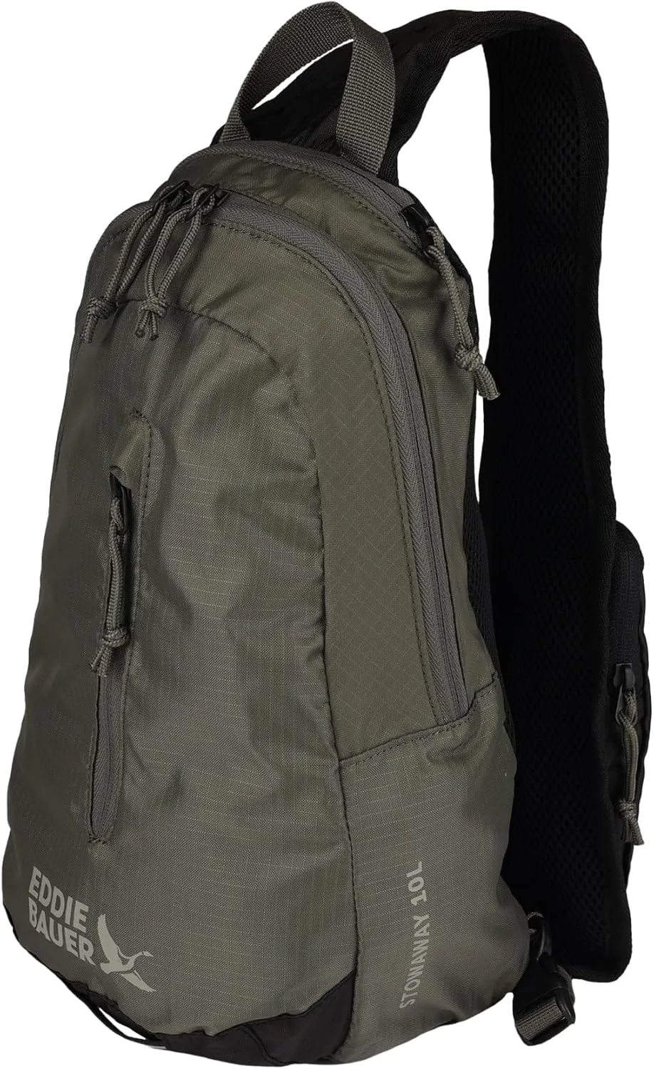 Eddie Bauer Stowaway Packable 10L Sling 3.0 Made from Polyester with Lightly Padded Shoulder Strap, Spruce Green