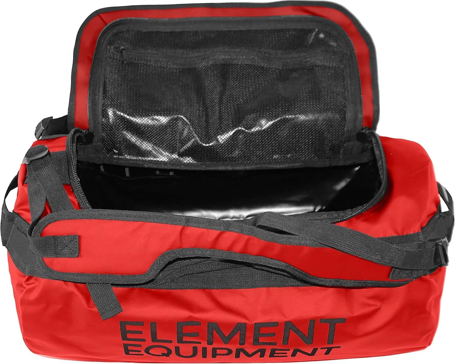 Element Equipment Trailhead Duffel Bag Shoulder Straps Waterproof Red Large