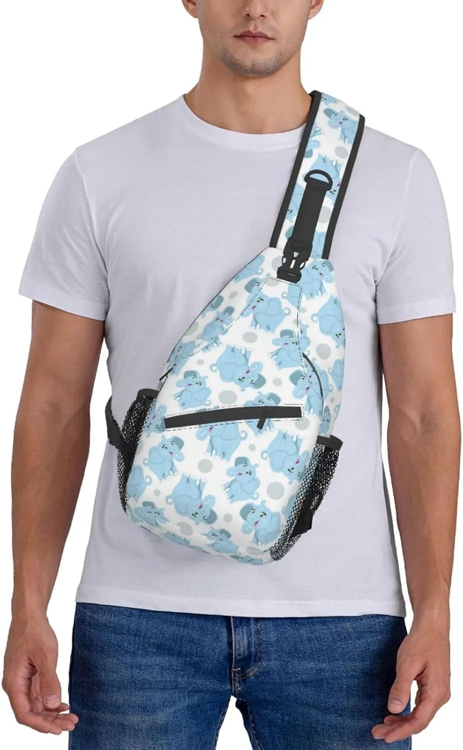 Elephant Crossbody Bag Animal Shoulder Bag Backpack Cute Sling Bag Chest Casual Daypack for Outdoor