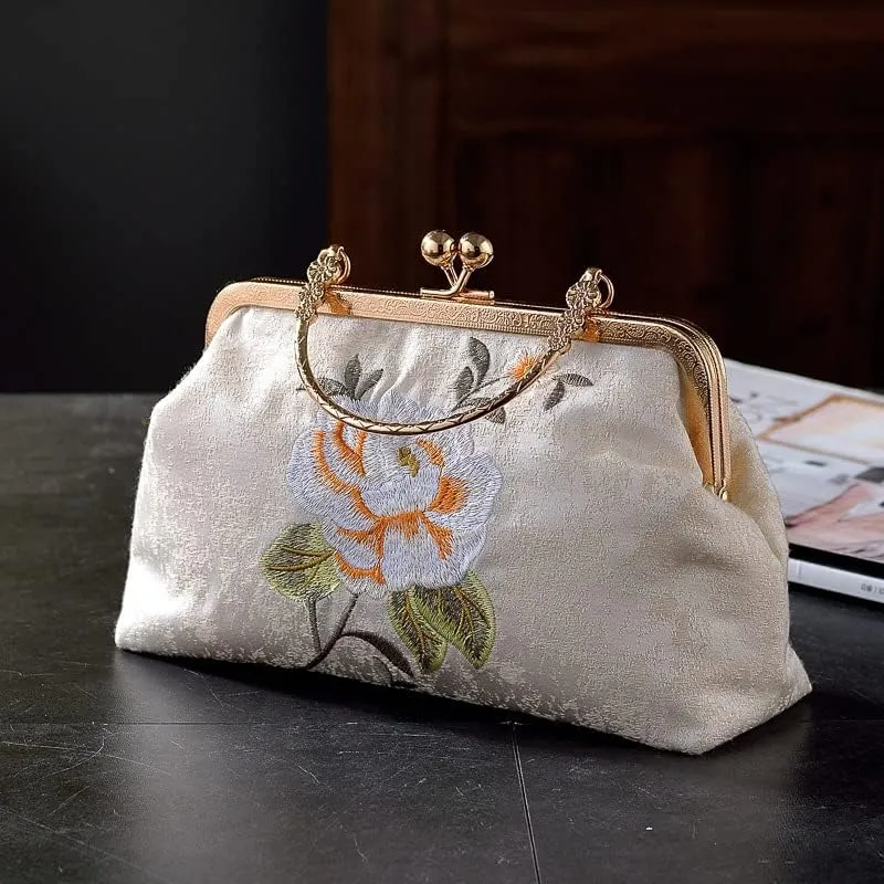 Embroidered Vintage Embroidery Bag Hanfu Ancient Style Messenger Bag Cheongsam Handbag Women's Bag