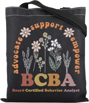 ENSIANTH BCBA Tote Bag - Board Certified Behavior Analyst & Therapist Gift - Special Education Teacher Gift
