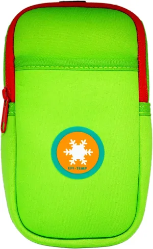 Epipen Insulated Case for Kids, Adults – Smart Carrying Pouch, Storage Bag, Powered by PureTemp Phase Change Material to Keep Epinephrine in Safe Temperature Range (Green)