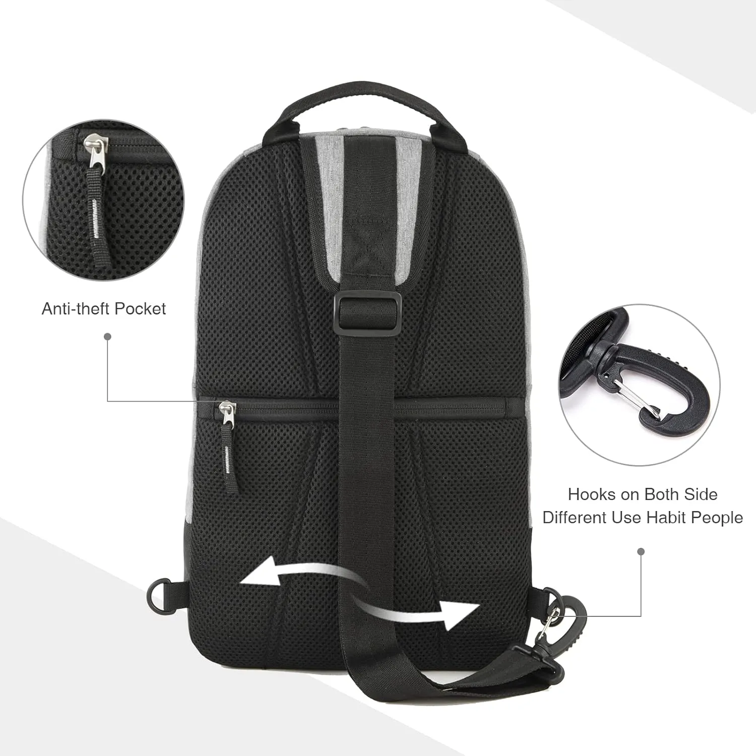 EVER ADVANCED Crossbody Bag for Women Shoulder Sling Bag for Men, Small One Strap Backpack Lightweight Cross Body Bags